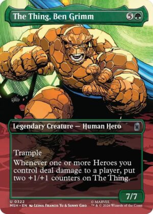 The Thing, Ben Grimm (Borderless) - 322: Marvel Super Heroes