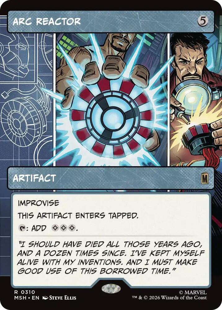 Arc Reactor (Borderless) - 310: Marvel Super Heroes