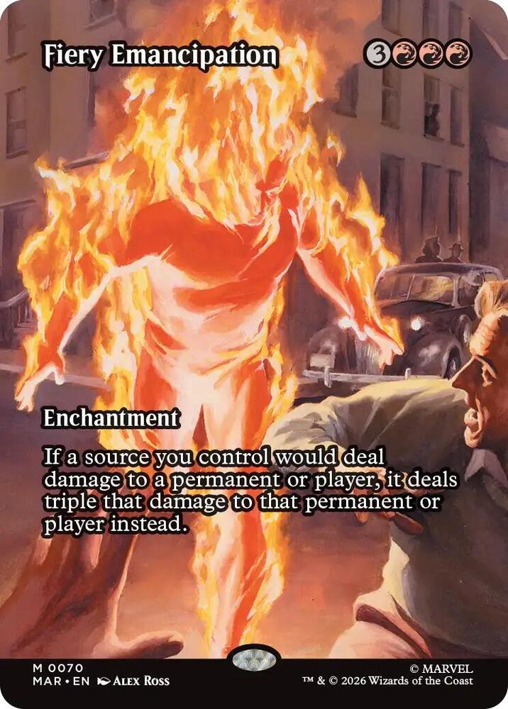 Fiery Emancipation (Borderless) - 70: Marvel Universe Eternal-Legal