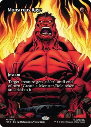 Monstrous Rage (Borderless) - 72: Marvel Universe Eternal-Legal