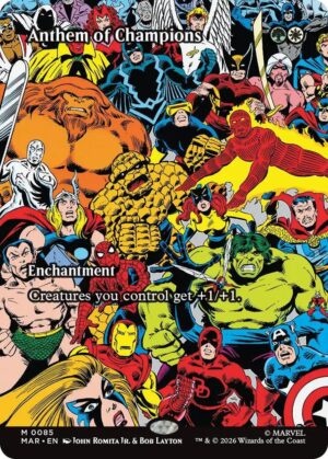Anthem of Champions (Borderless) - 85: Marvel Universe Eternal-Legal
