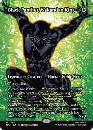 Black Panther, Wakandan King (Borderless) - 87: Marvel Universe Eternal-Legal