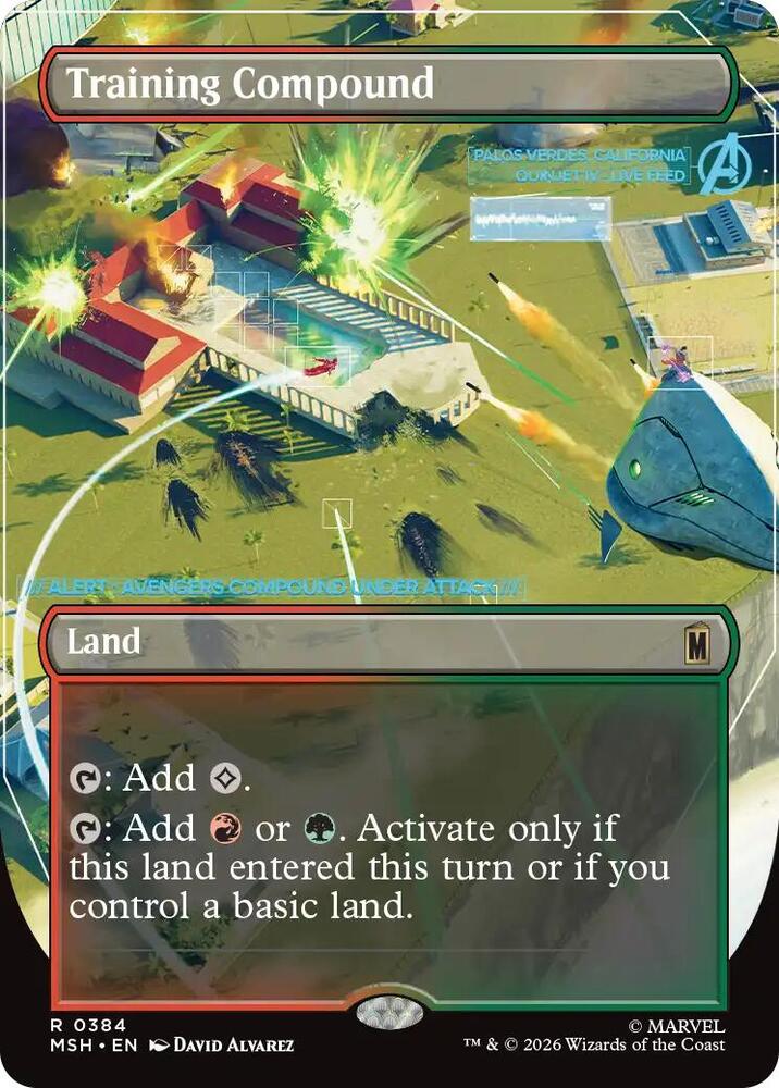 Training Compound (Borderless) - 384: Marvel Super Heroes