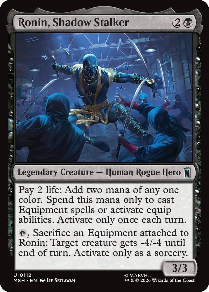 Ronin, Shadow Stalker - 112: Marvel Super Heroes