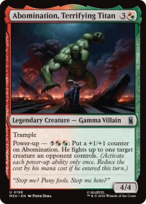 Abomination, Terrifying Titan - 198: Marvel Super Heroes