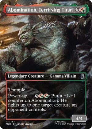 Abomination, Terrifying Titan (Borderless) - 333: Marvel Super Heroes