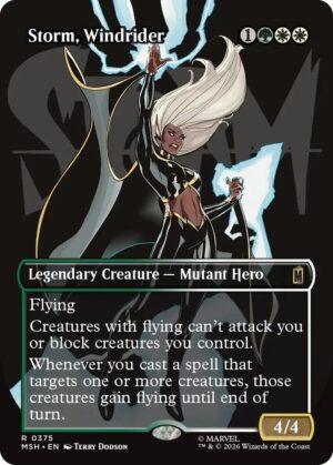 Storm, Windrider (Borderless) - 375: Marvel Super Heroes