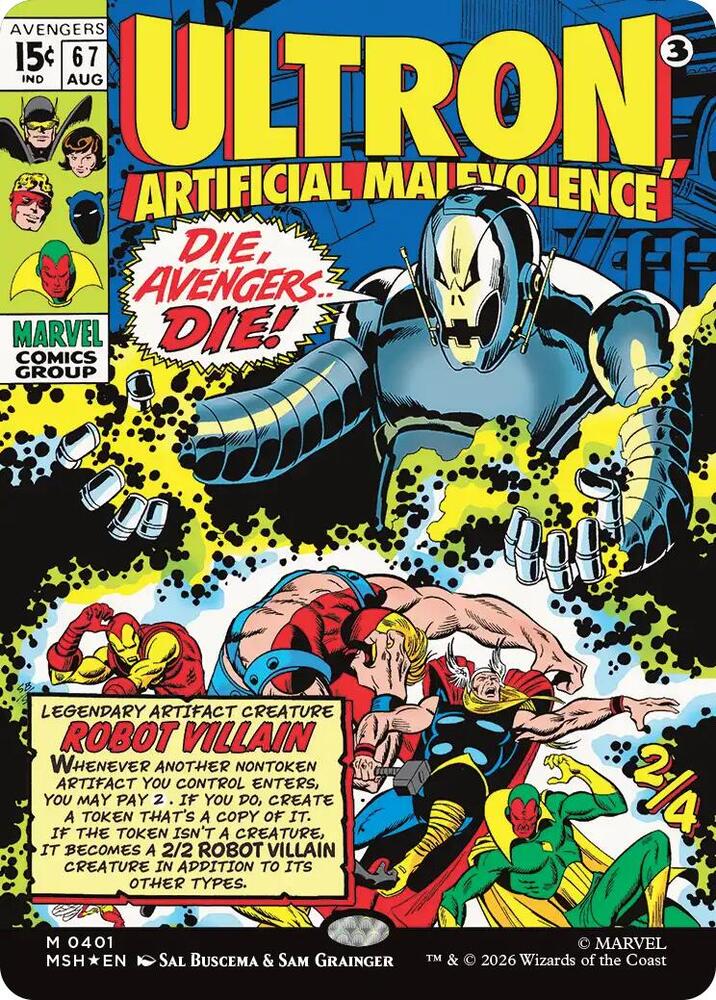 Ultron, Artificial Malevolence (Borderless) (0401) - 401: Marvel Super Heroes