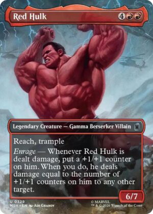 Red Hulk (Borderless) - 329: Marvel Super Heroes