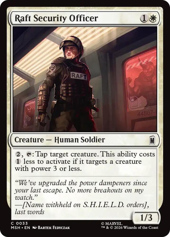 Raft Security Officer - 33: Marvel Super Heroes