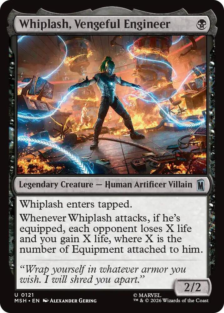 Whiplash, Vengeful Engineer - 121: Marvel Super Heroes