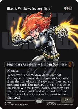 Black Widow, Super Spy (Borderless) (0364) - 364: Marvel Super Heroes