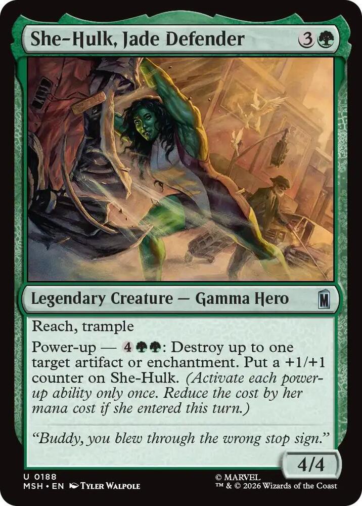 She-Hulk, Jade Defender - 188: Marvel Super Heroes