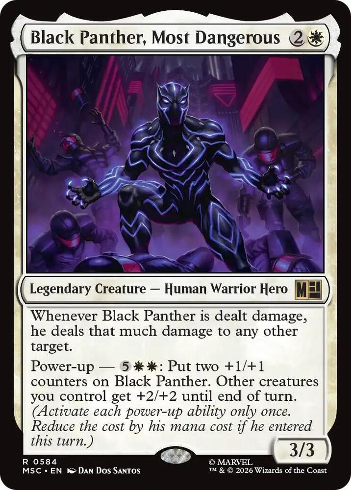 Black Panther, Most Dangerous - 584: Commander: Marvel Super Heroes