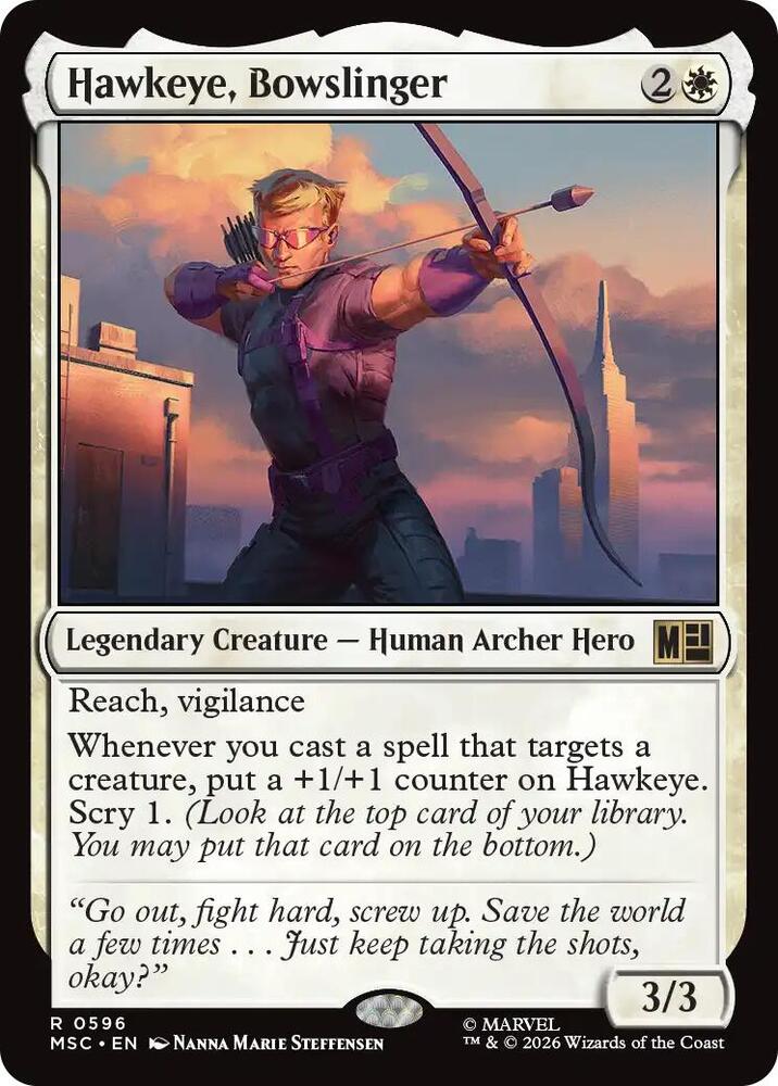 Hawkeye, Bowslinger - 596: Commander: Marvel Super Heroes