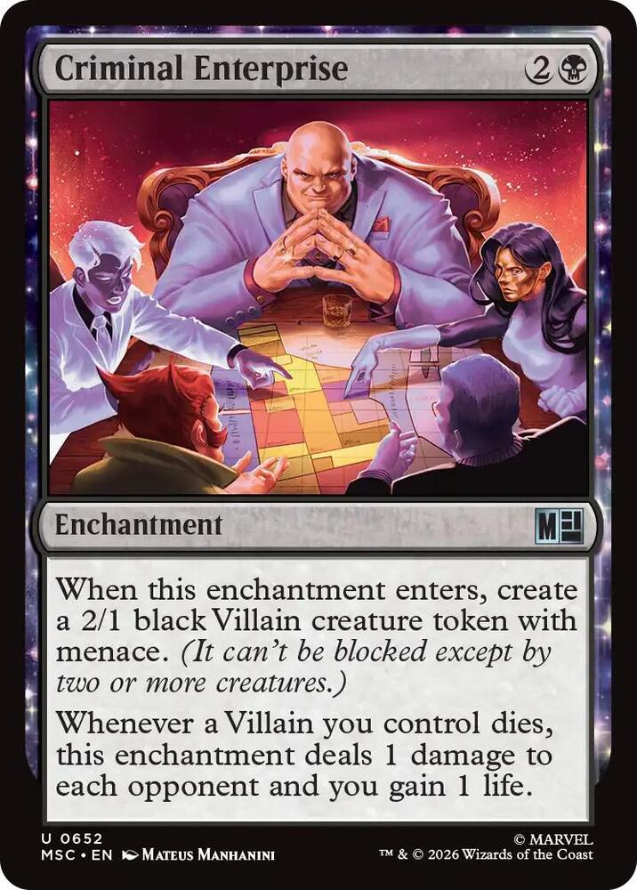 Criminal Enterprise - 652: Commander: Marvel Super Heroes