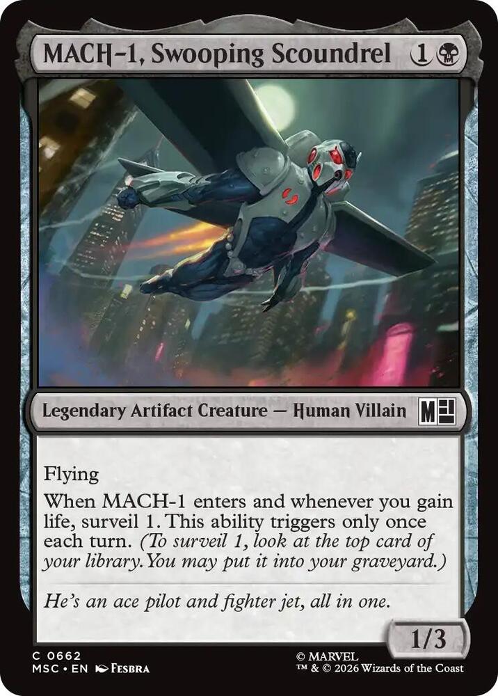 MACH-1, Swooping Scoundrel - 662: Commander: Marvel Super Heroes