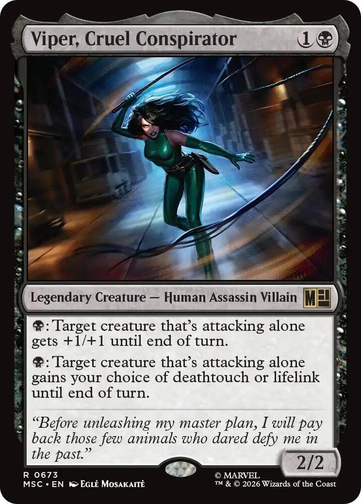 Viper, Cruel Conspirator - 673: Commander: Marvel Super Heroes