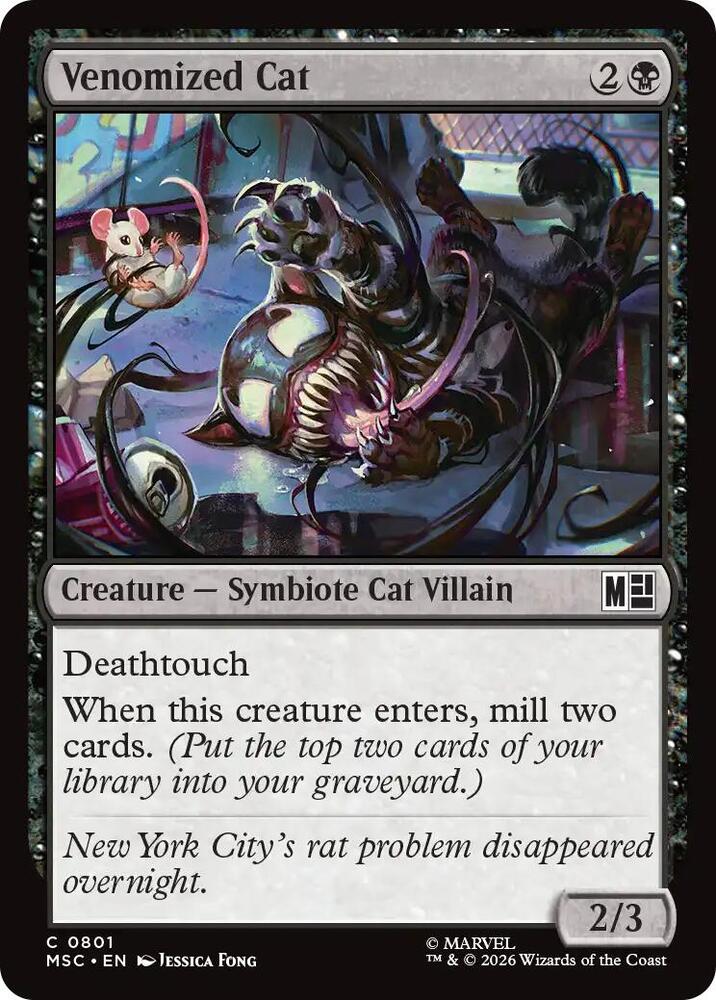Venomized Cat - 801: Commander: Marvel Super Heroes