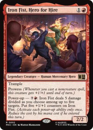 Iron Fist, Hero for Hire - 692: Commander: Marvel Super Heroes