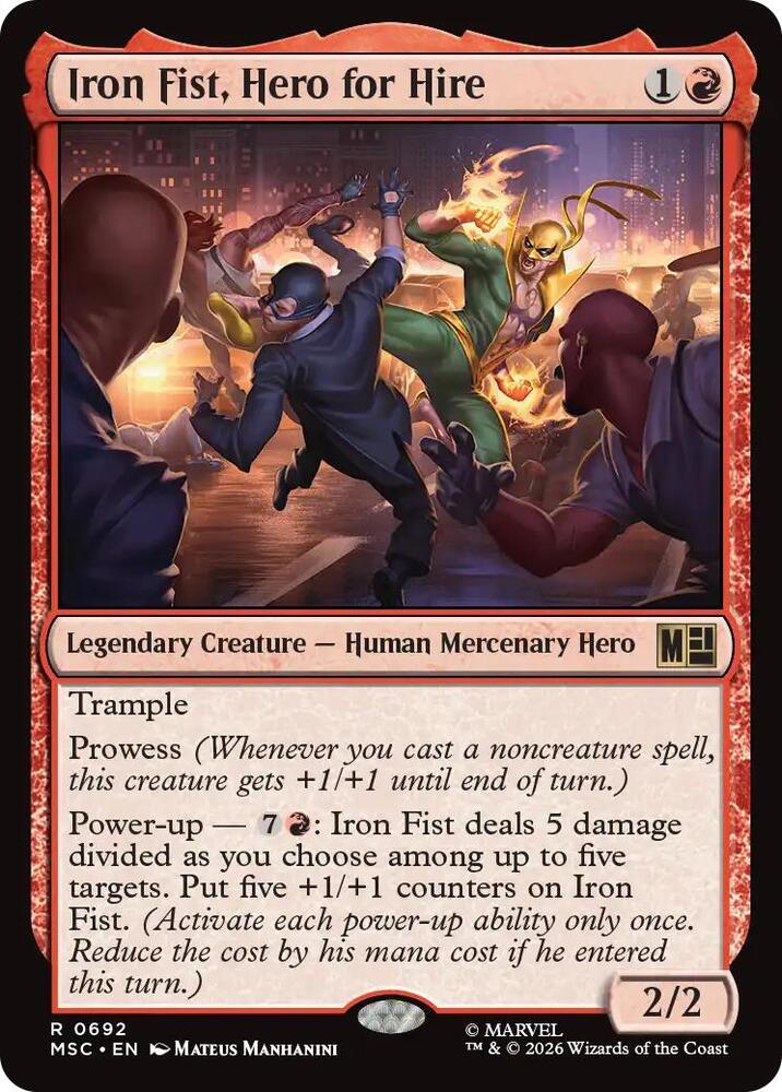 Iron Fist, Hero for Hire - 692: Commander: Marvel Super Heroes