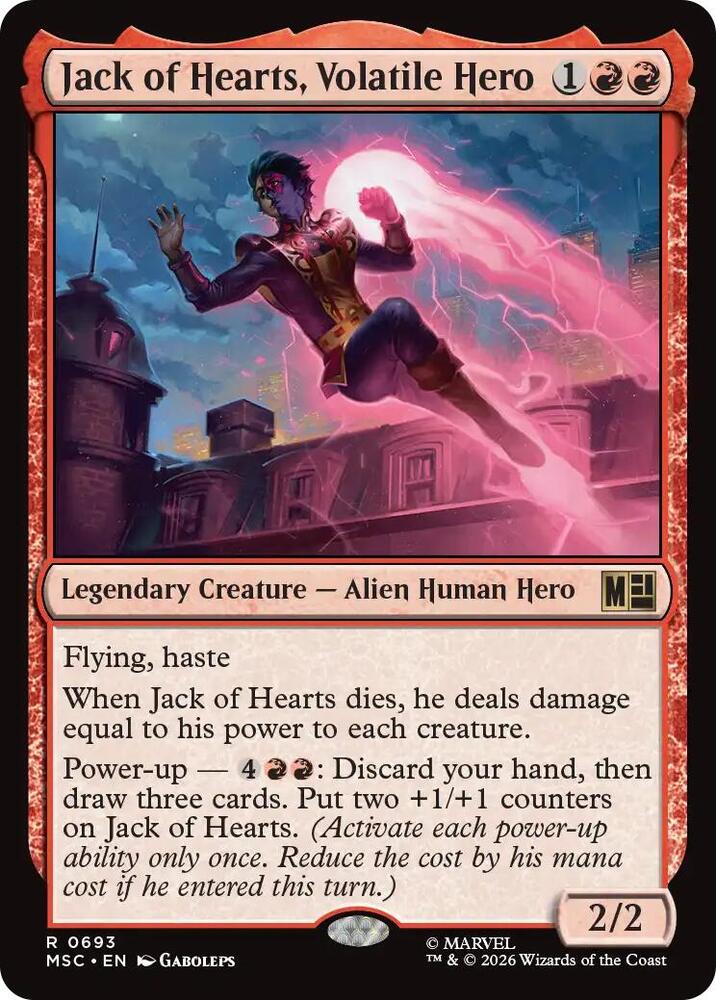 Jack of Hearts, Volatile Hero - 693: Commander: Marvel Super Heroes