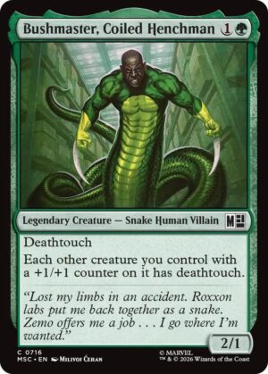 Bushmaster, Coiled Henchman - 716: Commander: Marvel Super Heroes