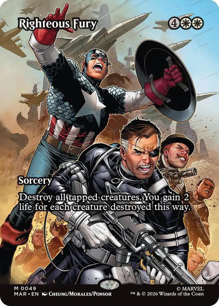 Righteous Fury (Borderless) - 49: Marvel Universe Eternal-Legal