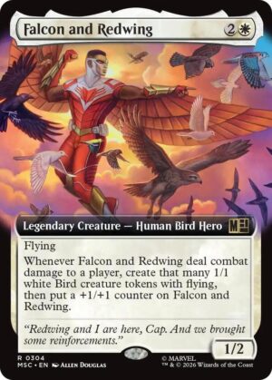 Falcon and Redwing (Extended Art) - 304: Commander: Marvel Super Heroes