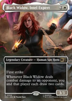 Black Widow, Intel Expert (Borderless) - 504: Commander: Marvel Super Heroes