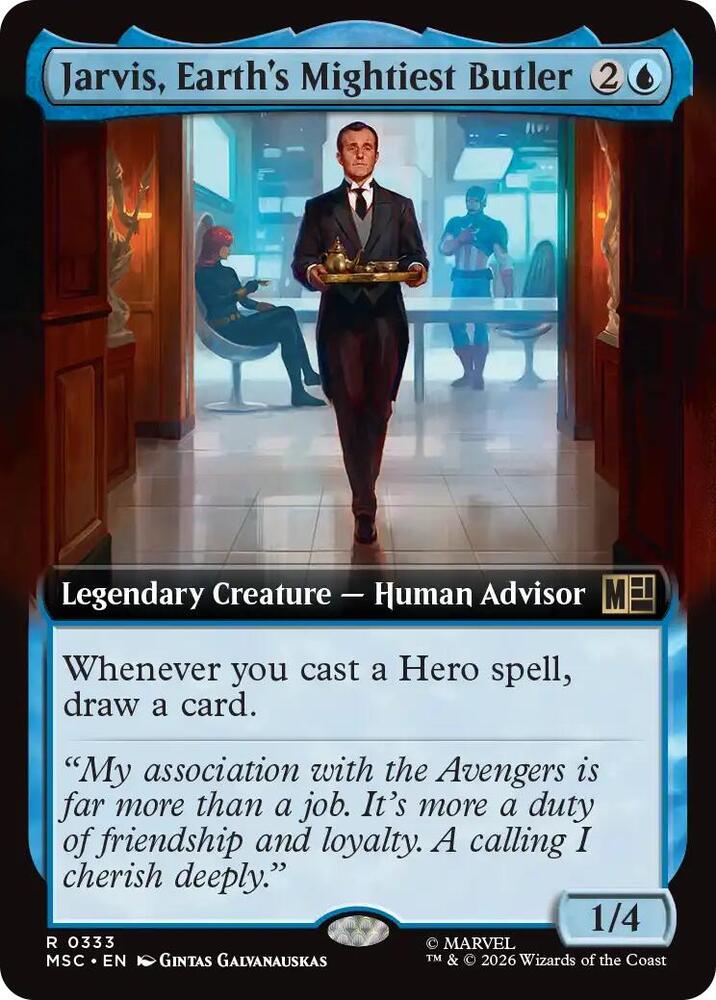 Jarvis, Earth's Mightiest Butler (Extended Art) - 333: Commander: Marvel Super Heroes