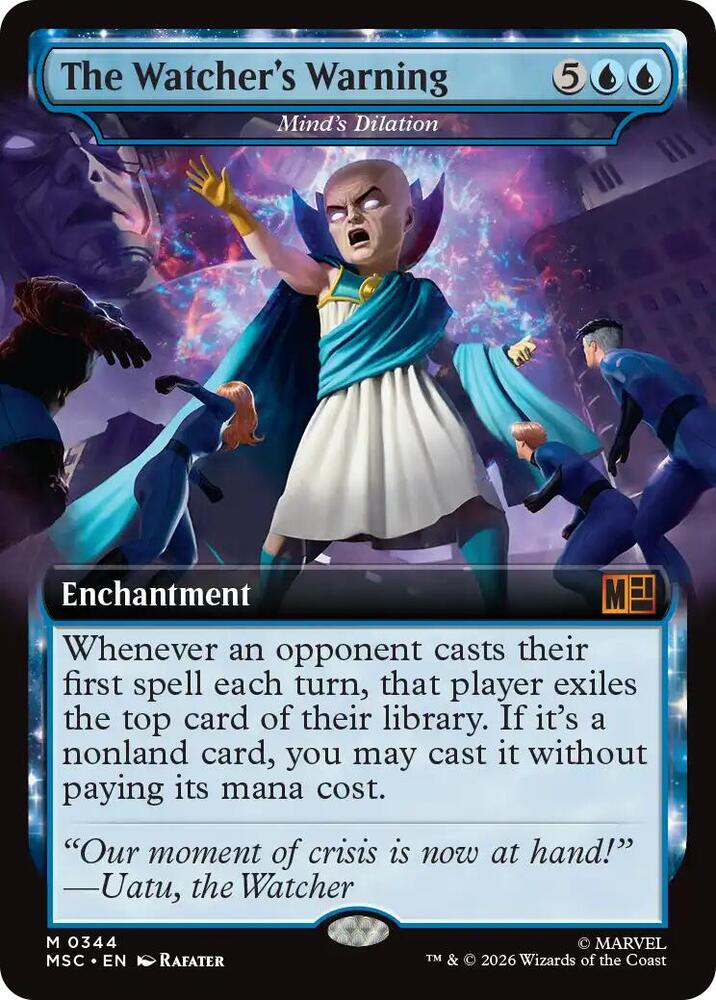 The Watcher's Warning - Mind's Dilation (Extended Art) - 344: Commander: Marvel Super Heroes