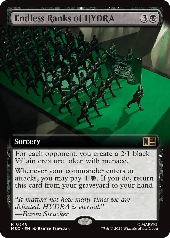 Endless Ranks of HYDRA (Extended Art) - 348: Commander: Marvel Super Heroes