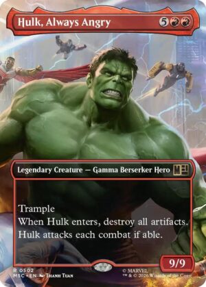 Hulk, Always Angry (Borderless) - 502: Commander: Marvel Super Heroes