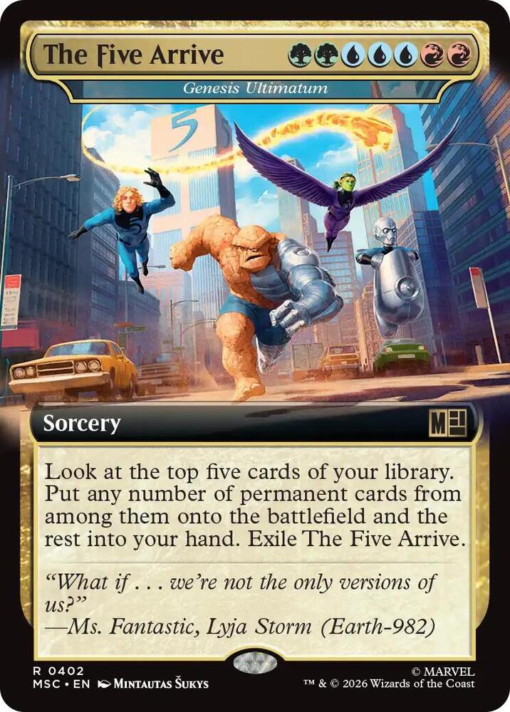 The Five Arrive - Genesis Ultimatum (Extended Art) - 402: Commander: Marvel Super Heroes