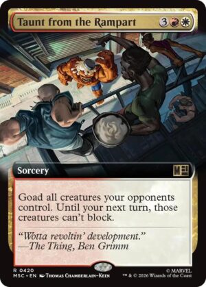 Taunt from the Rampart (Extended Art) - 420: Commander: Marvel Super Heroes