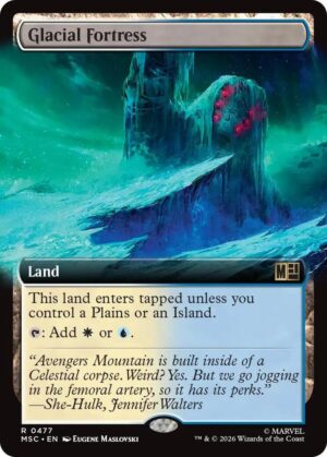 Glacial Fortress (Extended Art) - 477: Commander: Marvel Super Heroes