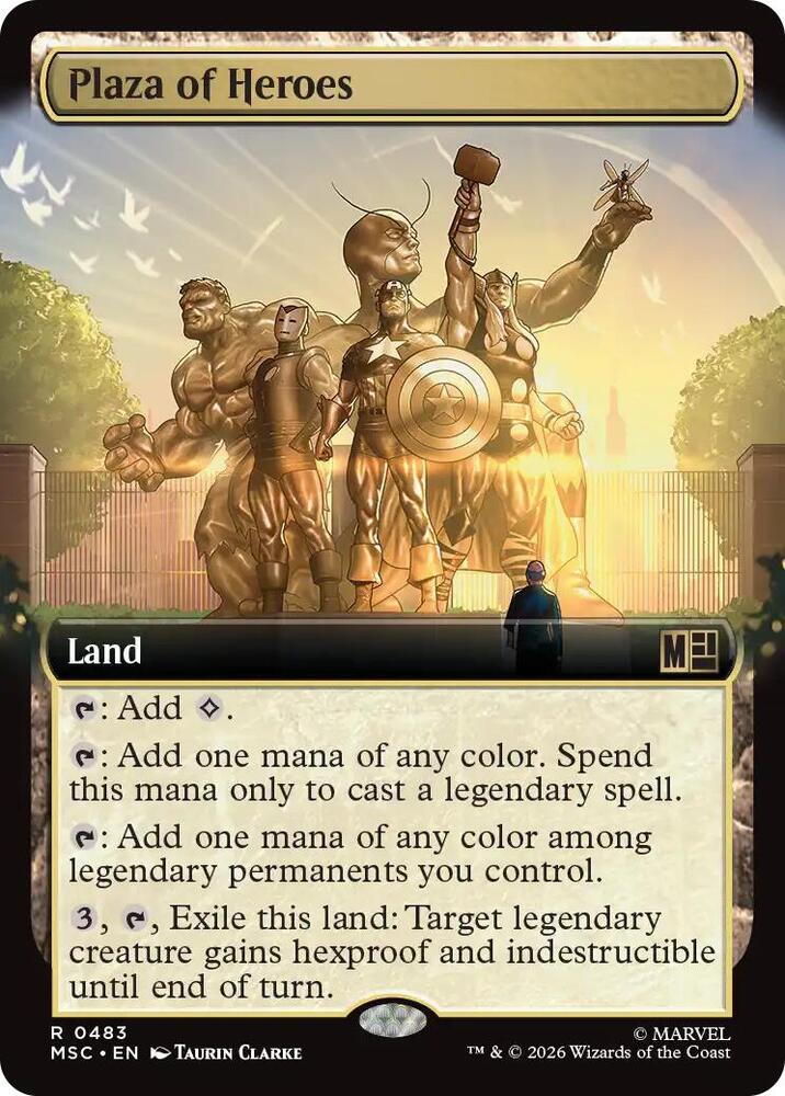 Plaza of Heroes (Extended Art) - 483: Commander: Marvel Super Heroes