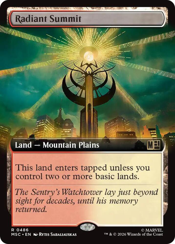 Radiant Summit (Extended Art) - 486: Commander: Marvel Super Heroes
