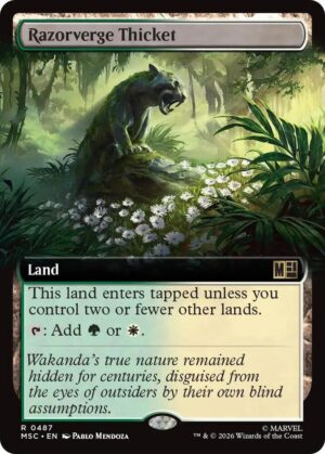Razorverge Thicket (Extended Art) - 487: Commander: Marvel Super Heroes