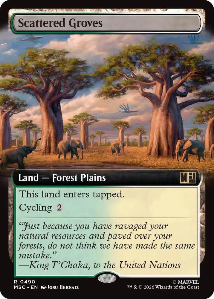 Scattered Groves (Extended Art) - 490: Commander: Marvel Super Heroes