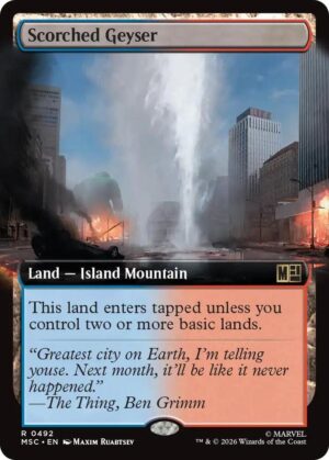 Scorched Geyser (Extended Art) - 492: Commander: Marvel Super Heroes
