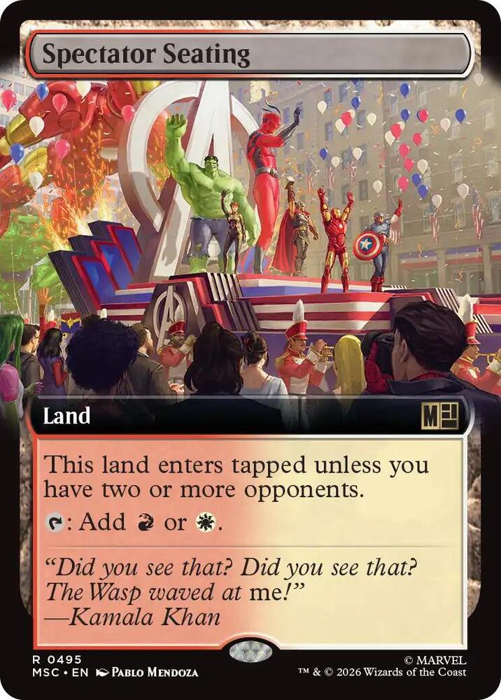 Spectator Seating (Extended Art) - 495: Commander: Marvel Super Heroes