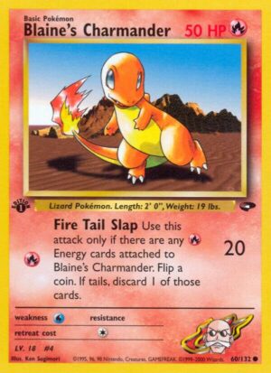 Blaine's Charmander - 060/132: Gym Challenge (LP)