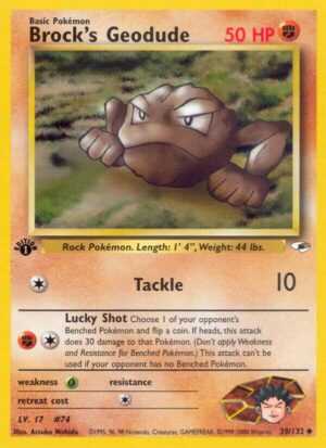 Brock's Geodude (38) - 038/132: Gym Heroes (LP)