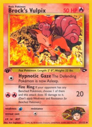 Brock's Vulpix - 037/132: Gym Challenge (LP)