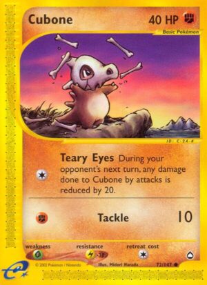 Cubone - 072/147: Aquapolis