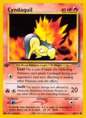 Cyndaquil (56) - 056/111: Neo Genesis (LP)