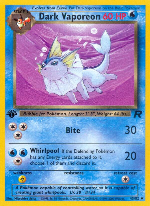 Dark Vaporeon - 45/82: Team Rocket (LP)