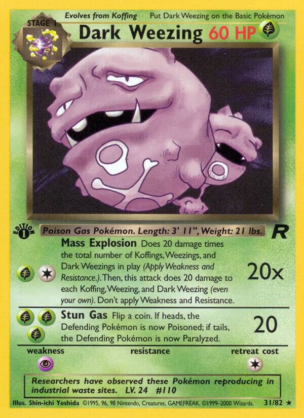 Dark Weezing (31) - 31/82: Team Rocket